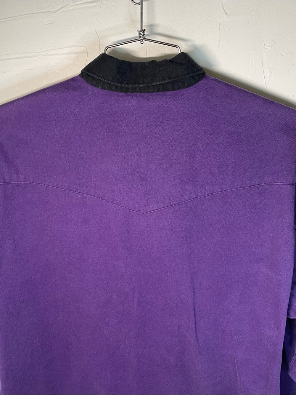 Vintage 90s Wrangle Western Rodeo Button Down Color Block Shirt - Picture 4 of 8